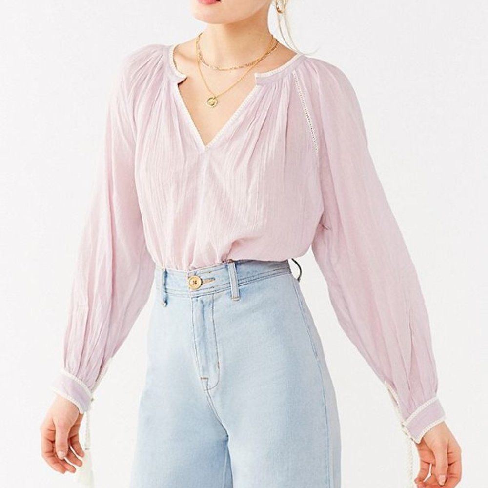 UO Wild Horses Tassel Blouse